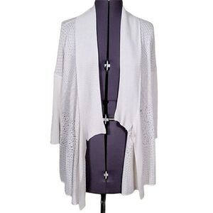 NWOT Eileen Fisher Lightweight Knit Open Front Cardigan Sz S